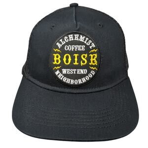 Alchemist Coffee West End Neighborhood Boise Trucker Hat Black One Size Big X